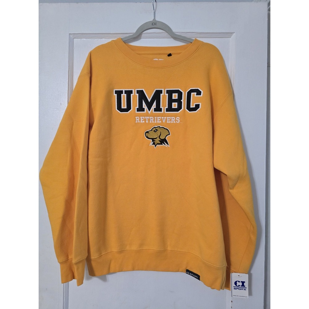 NEW CI Sport University‎ of Baltimore County Embroidered Sweatshirt Men's Size L